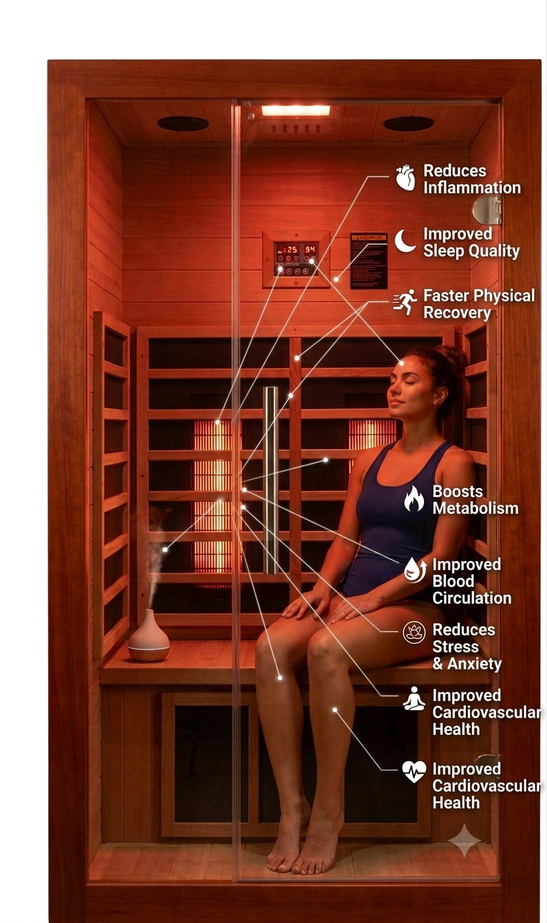 One Person Infrared Indoor Sauna