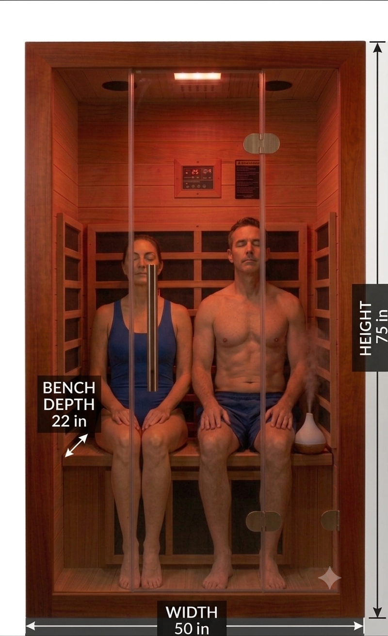 Two Person Infrared Indoor Sauna