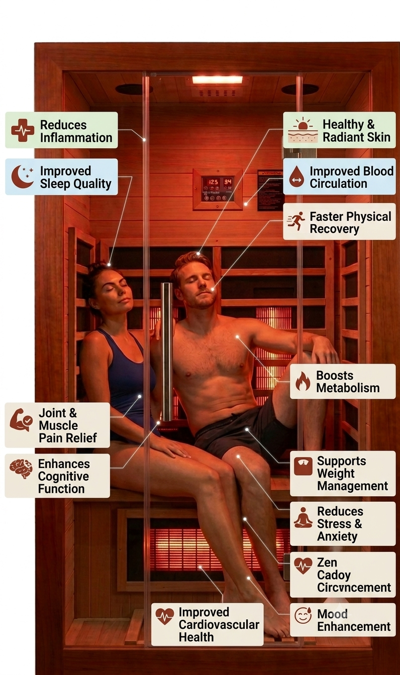 Two Person Infrared Indoor Sauna