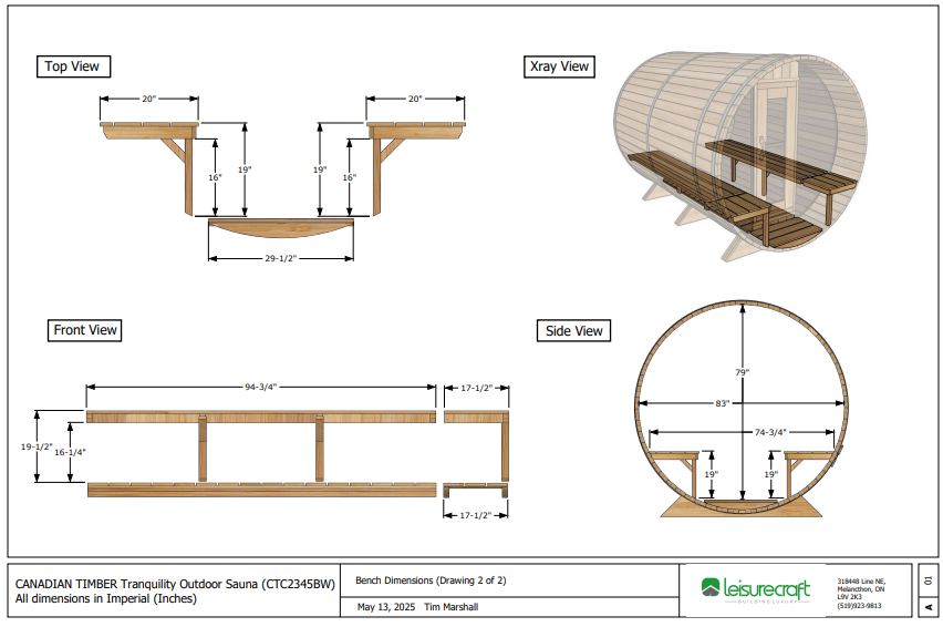 CT Tranquility MP Barrel Sauna
