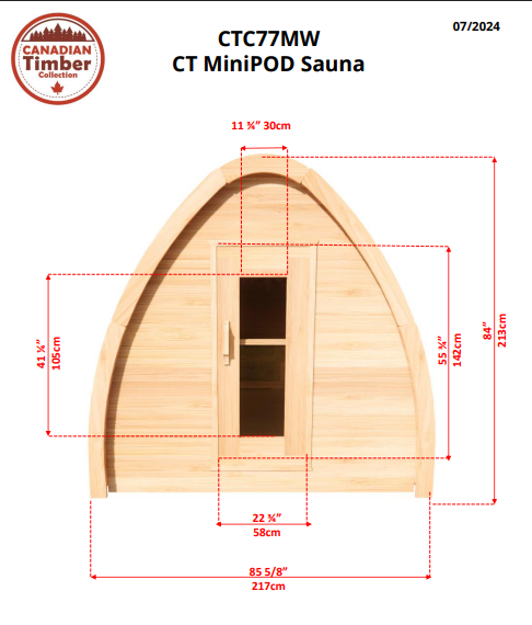 CT MiniPOD Sauna