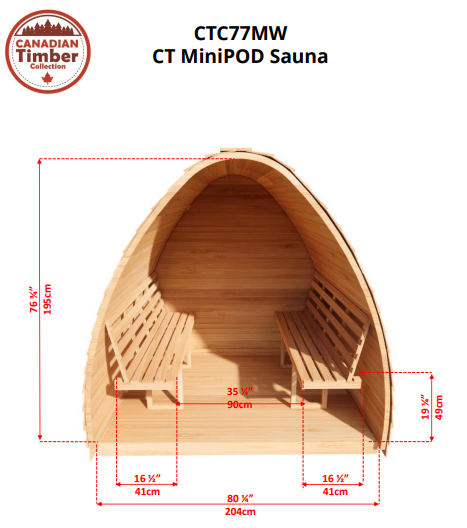 CT MiniPOD Sauna