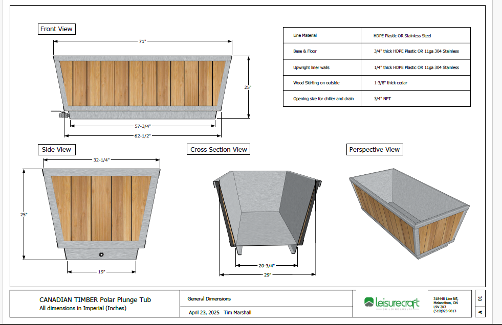 The Polar Plunge Tub