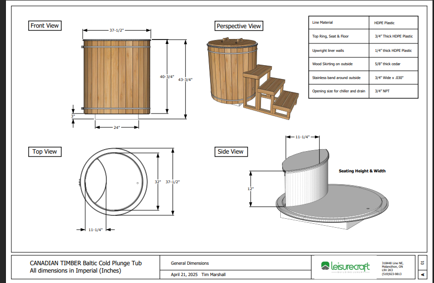 The Baltic Plunge Tub