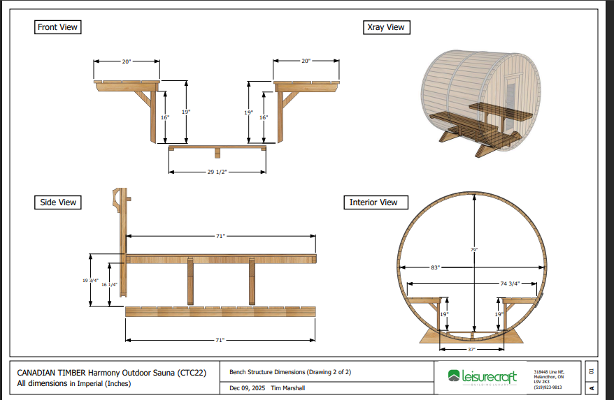 CT Harmony Barrel Sauna